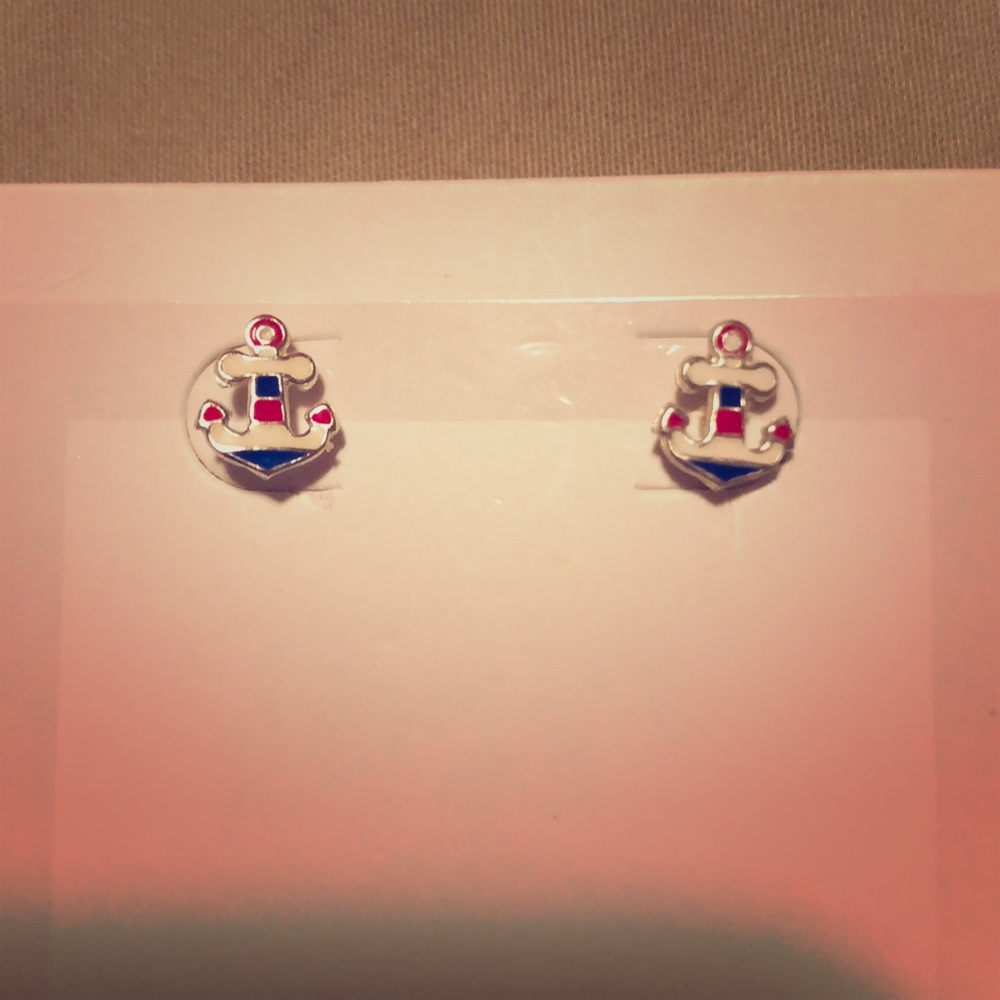Sensitive silver Nautical earrings